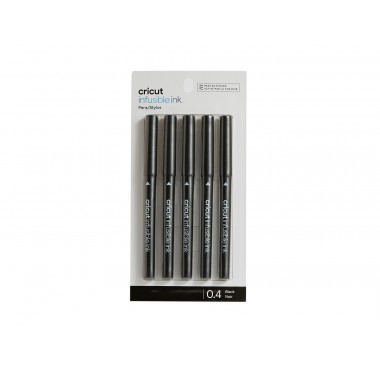 Set de 5 Bolígrafos negro punta fina 0.4 Infusible Ink Cricut