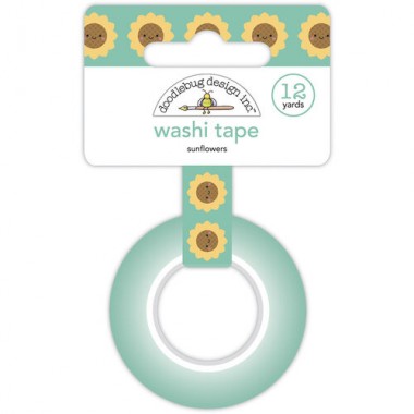 Cinta Decorativa Washi Tape Sunflowers Doodlebug | 6929