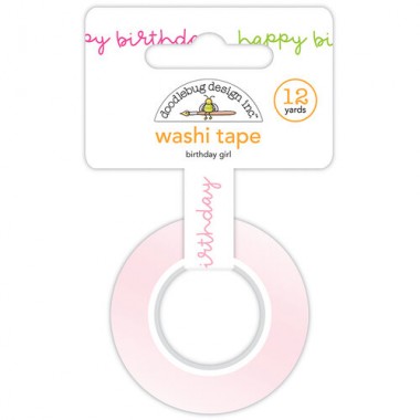 Cinta Decorativa Washi Tape Birthday Girl Doodlebug | 6614