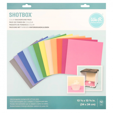 Paquete con 12 fondos de colores para Shotbox WeR | 660411
