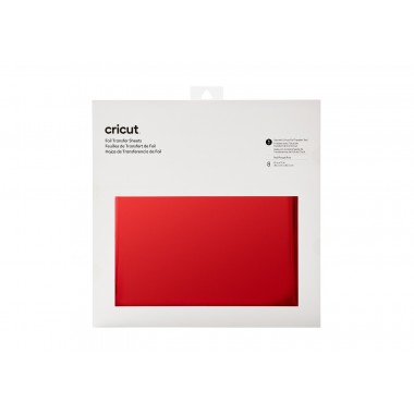 Foil Cricut Rojo 12x12 pulg (8 pz)