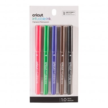 Set de 5 bolígrafos colores básicos de tinta infusible Cricut Básico 1.0