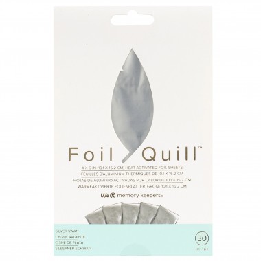 Paquete de Foil Color Plata Foil Quill para Acabados Metálicos