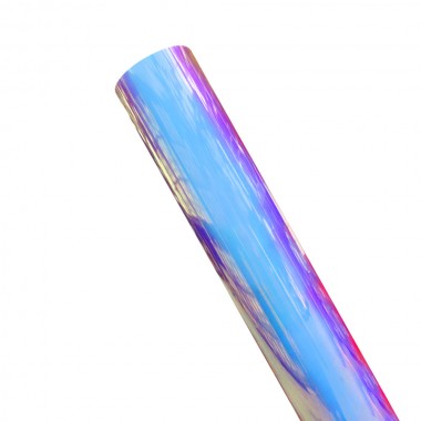 Metro de vinil textil semitransparente con efecto tornasol Colortex® Camaleón Azul Perla
