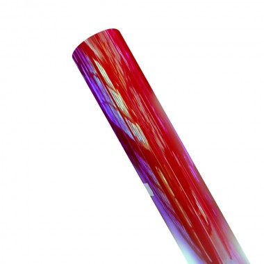 Metro de vinil textil semitransparente con efecto tornasol Colortex® Camaleón Rojo Rosa