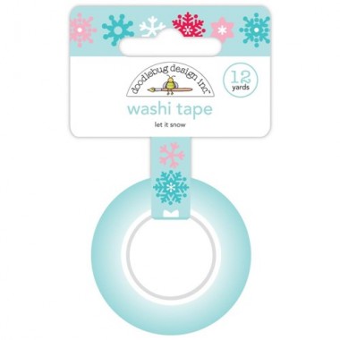 Cinta Decorativa Washi tape let it snow doodlebug | 7499