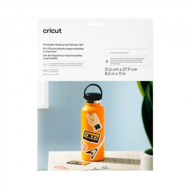 Papel Etiqueta Imprimible Waterproof Transparente Carta 6pz Cricut | 2010348
