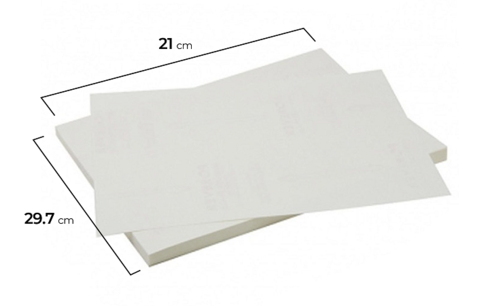 10 hojas A4 Papel de transferencia para impresoras de inyección de tinta A-SUB para telas oscuras
